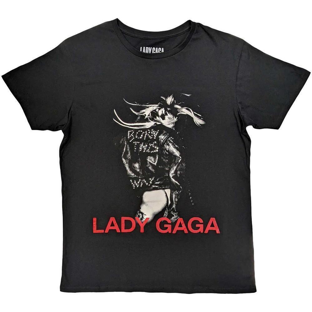 Lady Gaga Unisex T Shirt Leather Jacket